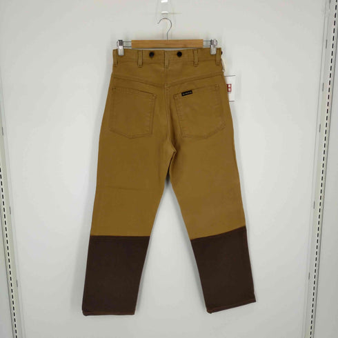 WOLF MOUNTAIN USA製 ダッグ地 バイカラーパンツ サスペンダーボタン メンズ W32 L34