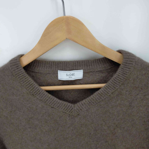 スローブイエナ SLOBE IENA カシミヤ混Vネックニット レディース