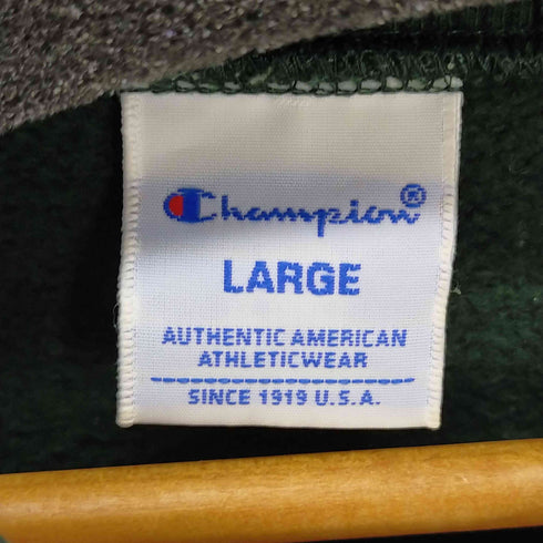 チャンピオン Champion ワンポイント刺繍 裏起毛クルーネックスウェット メンズ JPN:L