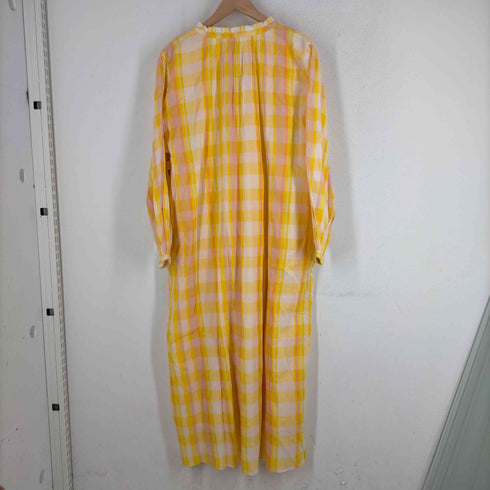 スローブイエナ SLOBE IENA pondichery フリルカラーチェック スキッパーワンピース レディース