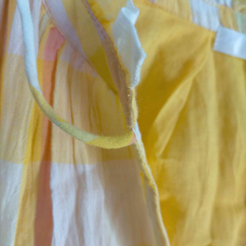 スローブイエナ SLOBE IENA pondichery フリルカラーチェック スキッパーワンピース レディース