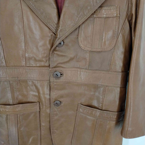 SILTON 本革レザーコート メンズ 40