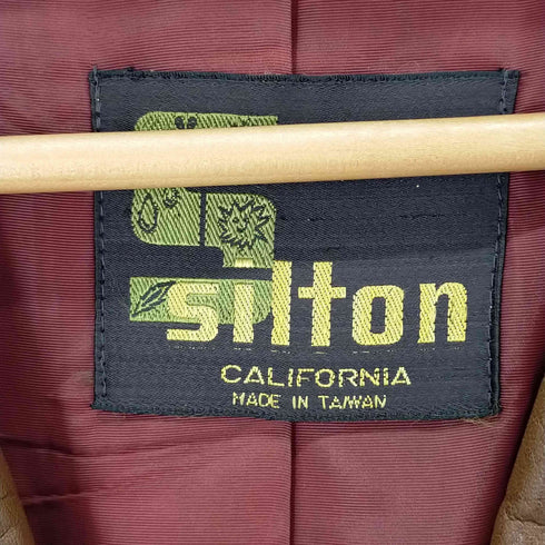 SILTON 本革レザーコート メンズ 40