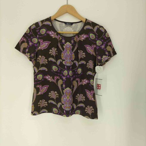 アクアスキュータム AQUASCUTUM ペイズリー柄 S/S Tシャツ フレアスカート セットアップ レディース 10