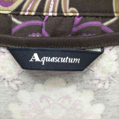 アクアスキュータム AQUASCUTUM ペイズリー柄 S/S Tシャツ フレアスカート セットアップ レディース 10