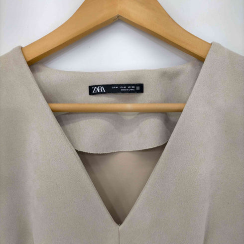 ザラ ZARA フェイクスエードジャンパースカート レディース import:M
