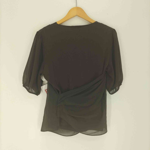 アクアスキュータム AQUASCUTUM 袖切替 アシンメトリー S/S コットン Tシャツ レディース