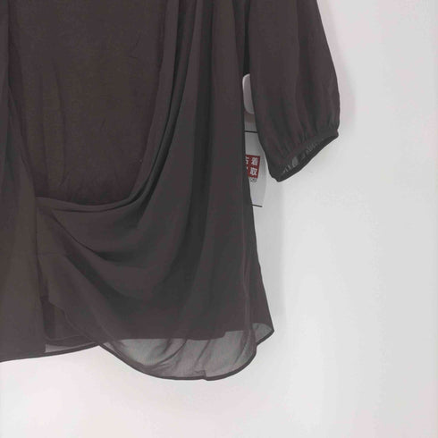 アクアスキュータム AQUASCUTUM 袖切替 アシンメトリー S/S コットン Tシャツ レディース