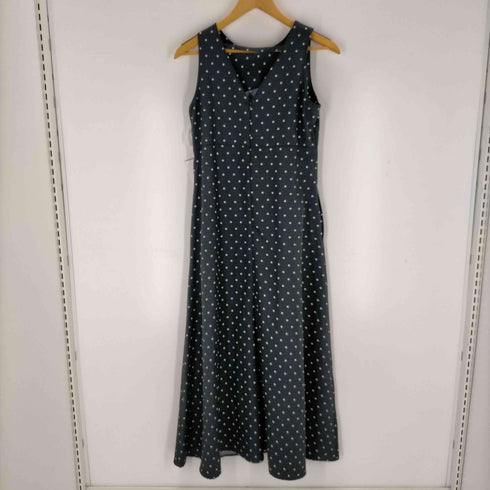 ナチュラルビューティーベーシック NATURAL BEAUTY BASIC フロントスリッドドットワンピース レディース JPN:M