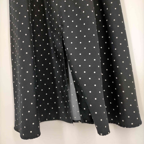 ナチュラルビューティーベーシック NATURAL BEAUTY BASIC フロントスリッドドットワンピース レディース JPN:M