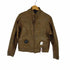 KAWASAKI CYCLEWEAR USA製 SCOVILLジップ 裏地キルティングライダースジャケット メンズ