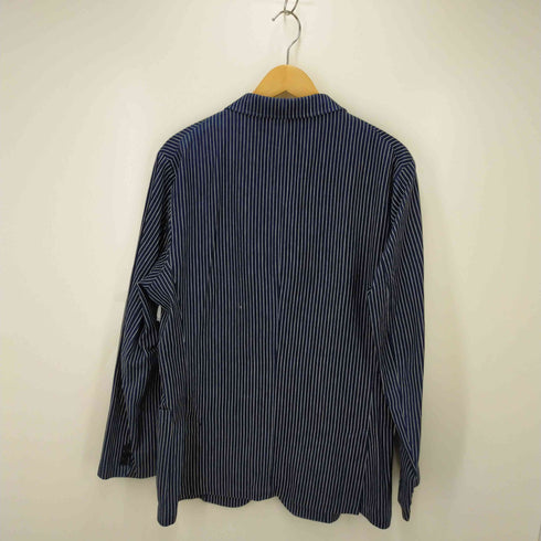 バーバリーブラックレーベル BURBERRY BLACK LABEL ヒッコリー柄デニムジャケット メンズ L