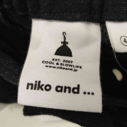 ニコアンド Niko and... リネンゆるショートPT レディース L