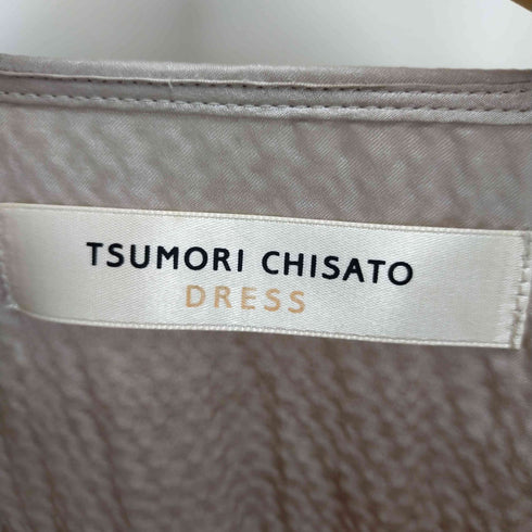 ツモリチサト TSUMORI CHISATO フリルデザインシルクワンピース レディース 2