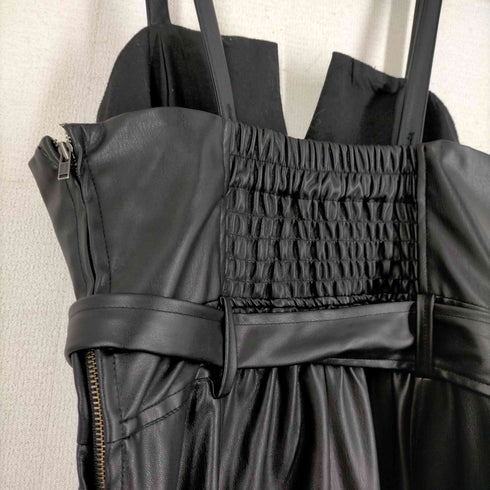 アズールバイマウジー AZUL by moussy フェイクレザー キャミワンピース レディース JPN:M