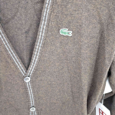ラコステ LACOSTE ワンポイント刺繍シルク混カーディガン メンズ 4