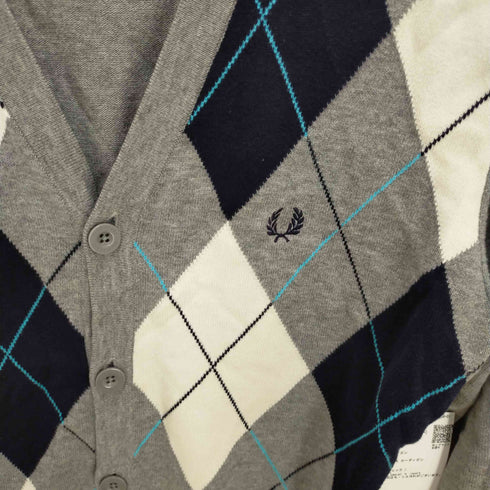 フレッドペリー FRED PERRY Vネックカーディガン メンズ M