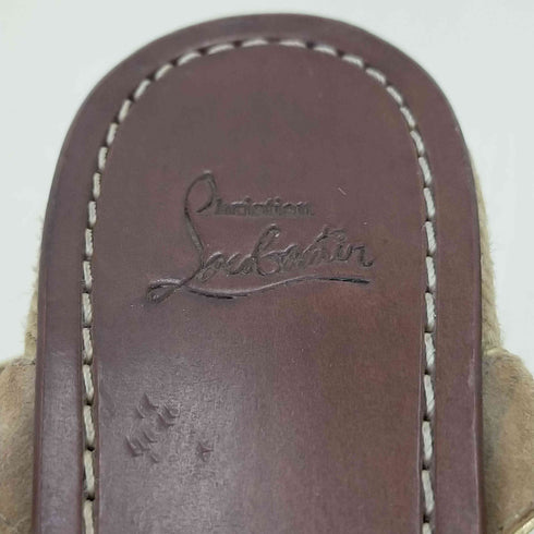 クリスチャンルブタン CHRISTIAN LOUBOUTIN ダブルクロスベルトサンダル レディース 37