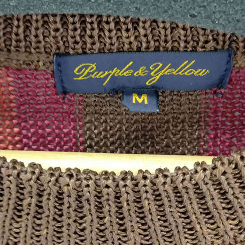 パープルアンドイエロー Purple&Yellow ストライプ ベスト メンズ import:M