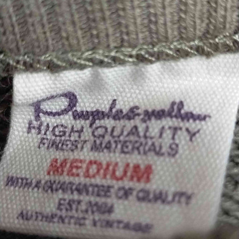 パープルアンドイエロー Purple&Yellow エンボス半袖スウェット メンズ import:M