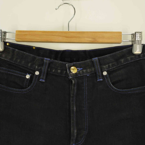 ポールスミス Paul Smith 19AW コントラストカラーステッブラックチデニムパンツ メンズ JPN:S