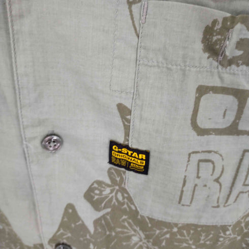 ジースターロー G-STAR RAW STRAIGHT FIT 総柄S/Sシャツ メンズ JPN:XS