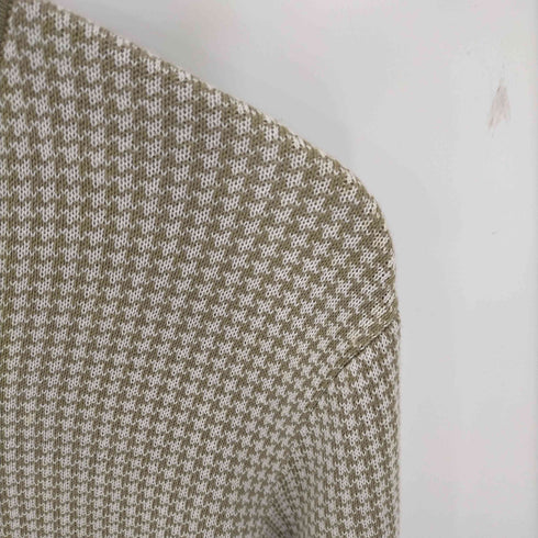 バーバリー BURBERRY 千鳥格子 シルクコットン ニット メンズ import:M