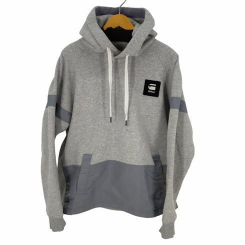 ジースターロー G-STAR RAW ボックスロゴワッペンプルオーバーパーカー メンズ JPN:L