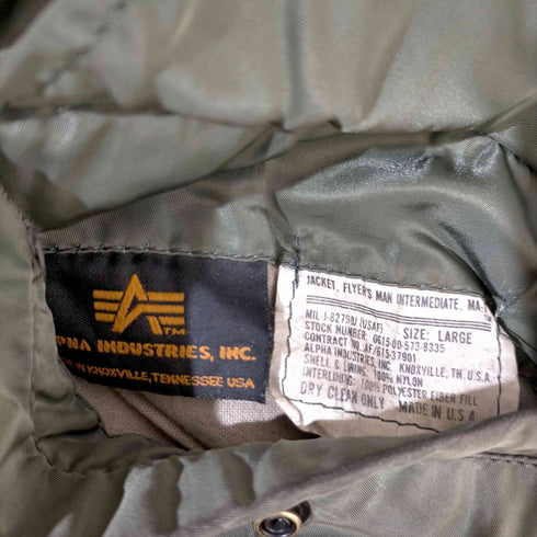 アルファインダストリーズ ALPHA INDUSTRIES USA製 民生品 L-2B リバーシブル フライトジャケット メンズ JPN:L