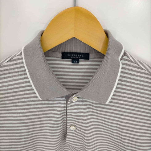 バーバリー BURBERRY ボーダー ポロシャツ メンズ import:M