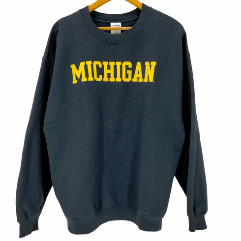 ギルダン GILDAN MICHIGAN カレッジプリント クルーネックスウェット メンズ import:L