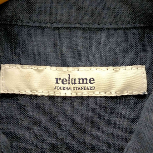 ジャーナルスタンダードレリューム JOURNAL STANDARD relume 23SS カラーリネンレギュラーシャツ レディース FREE