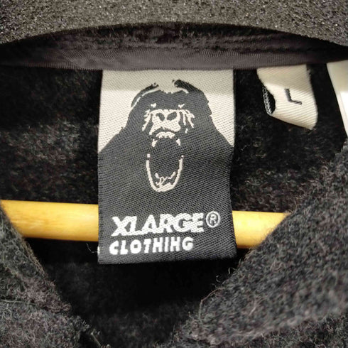 エクストララージ X-LARGE ワッペンフリースジップパーカー メンズ JPN:L