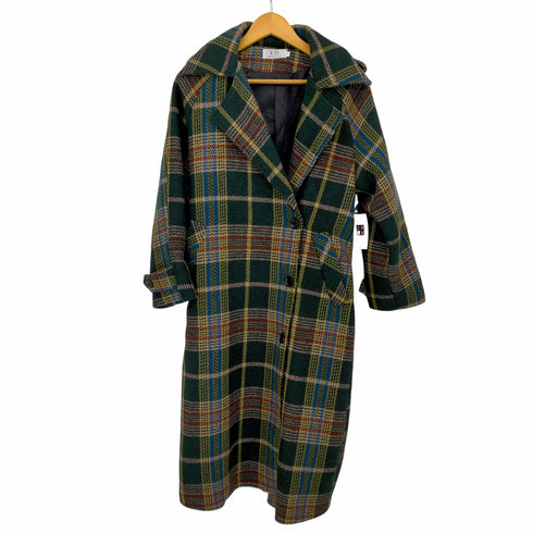 X.D FASHION COLLECTION マルチチェックツイードチェスターコート レディース JPN:S