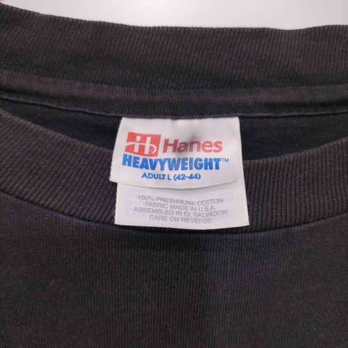ヘインズ Hanes 90s USA製 シングルステッチ 両面プリントTシャツ メンズ import:L