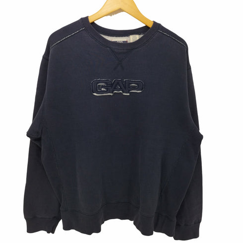 ギャップ Gap 00s OLD 前V フロントロゴフェードスウェット メンズ import:XL