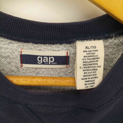 ギャップ Gap 00s OLD 前V フロントロゴフェードスウェット メンズ import:XL