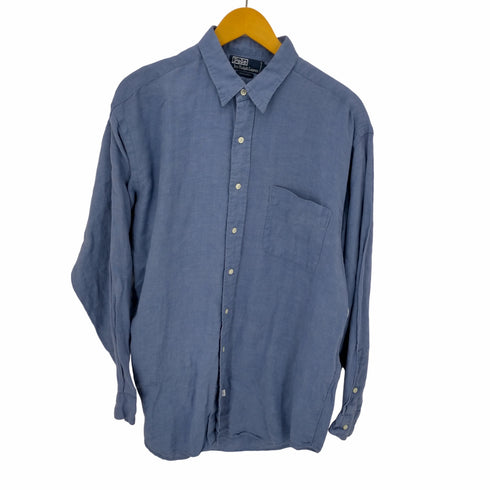 ポロバイラルフローレン Polo by RALPH LAUREN リネン100% レギュラーカラー L/S シャツ メンズ JPN:L