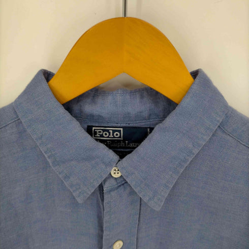 ポロバイラルフローレン Polo by RALPH LAUREN リネン100% レギュラーカラー L/S シャツ メンズ JPN:L