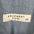 エキプモンフェム EQUIPMENT FEMME 比翼 ボタンダウンシャツ ドレス シャツワンピース レディース JPN:S