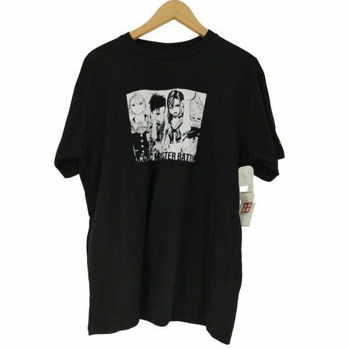 アニメ キャラクター グラフィック プリント S/S クルーネック Tシャツ メンズ LL