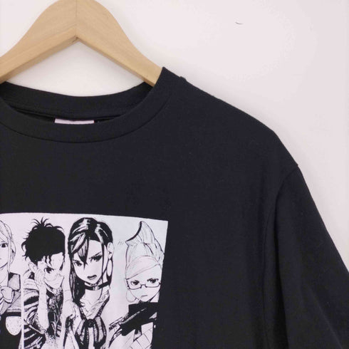 アニメ キャラクター グラフィック プリント S/S クルーネック Tシャツ メンズ LL