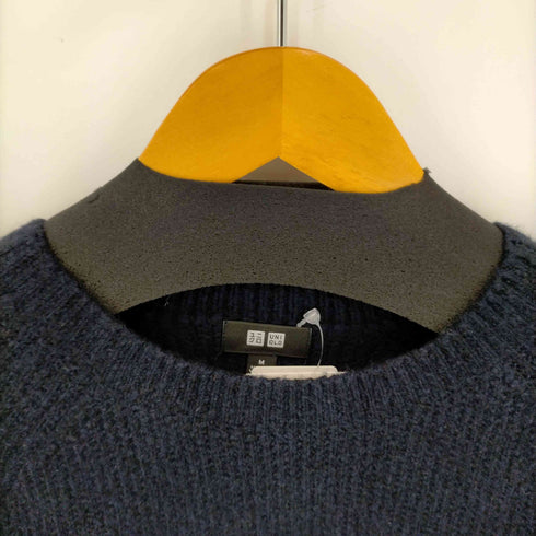 ユニクロ UNIQLO 3Dスフレヤーンクルーネックセーター メンズ JPN:M