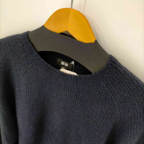 ユニクロ UNIQLO 3Dスフレヤーンクルーネックセーター メンズ JPN:M