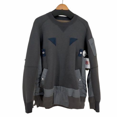 サカイ Sacai Nylon Twill x Sponge Sweat Pullover メンズ JPN:2