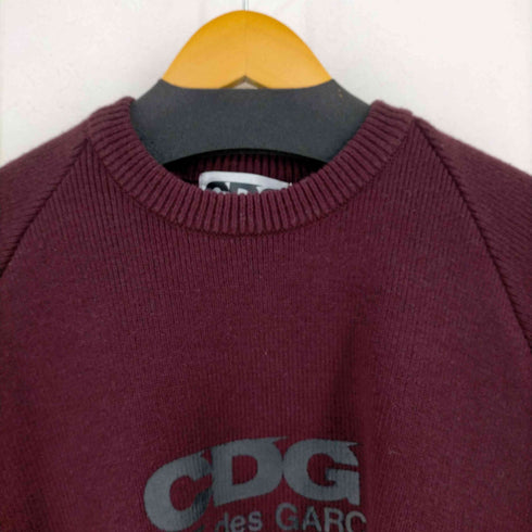 シーディージー コムデギャルソン CDG COMME des GARCONS ロゴプリント クルーネックニット メンズ JPN:L