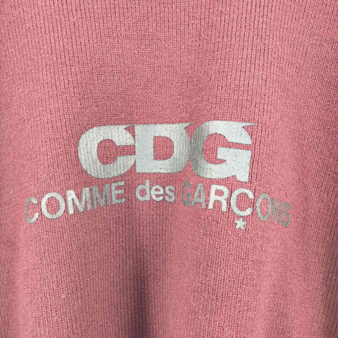 シーディージー コムデギャルソン CDG COMME des GARCONS ロゴプリント クルーネックニット メンズ JPN:L