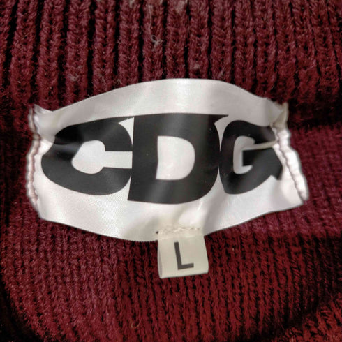 シーディージー コムデギャルソン CDG COMME des GARCONS ロゴプリント クルーネックニット メンズ JPN:L