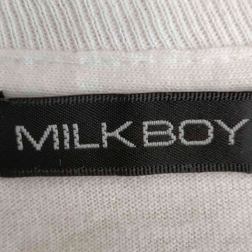 ミルク ボーイ MILK BOY おばけプリント 長袖Tシャツ メンズ