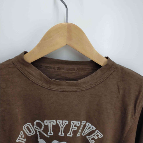 フォーティーファイブアール 45α フロッキーウマッコプリントの90845星Tシャツ レディース